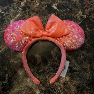 Coral Minnie Ears